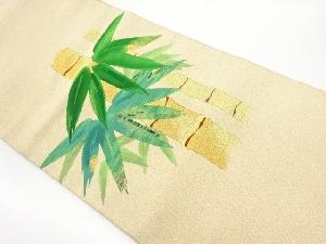 綴れ竹笹模様織出し名古屋帯